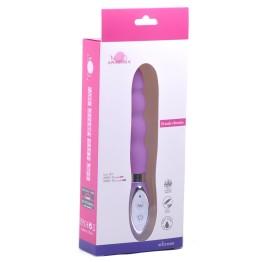10-Mode Silicone Purple Beaded Waterproof Vibrator