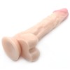 8.3 Inches Flesh Colour Realistic Dildo with Balls