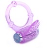 Purple Tongue Vibrating Cock Ring